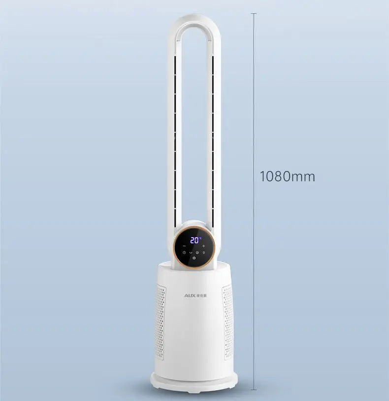 Bladeless Tower Fan with Remote Control 120° Oscillating Air Purifier for Baby Room/Dorm Quiet Floor Fan with Sterilization