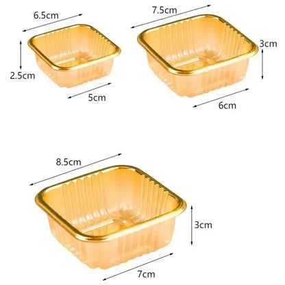 100Pcs Mooncake Wrapping Bag Machine Seal Plastic Bags For Egg Yolk Cookie Packaging Mid-Autumn Festival Party Decor Supplies