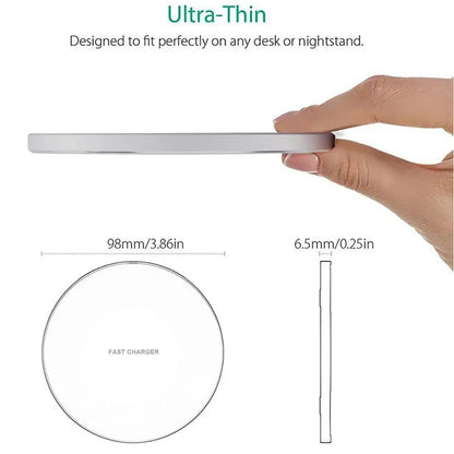 50W Wireless Charger For iPhone 14 15 16 17 Pro Xs Max Mini X Xr Induction Fast Charging Pad For Samsung S25 S26 s8 s9 s10 Note