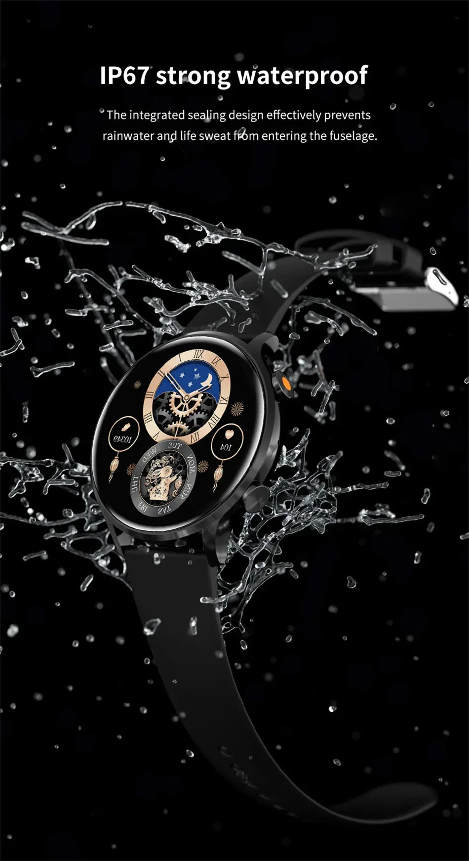 2025 New Smartwatch Women 1.39 inch AMOLED HD Screen Always On Display Custom dial Call IP68 Sport Smart Watch For women men