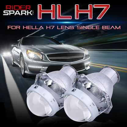 3 inch Projector Lens H7 For Hella 3R Headlights Retrofit Kit Single Xenon Moto Low Beam Auto Lamp H7 D2S D2H LED HID Car Light