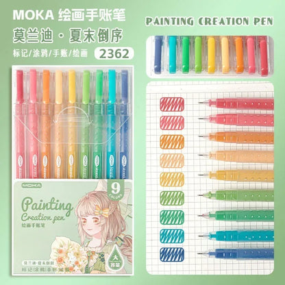 150/6 Colors Acrylic Gel Pen Student Diary Scrapbook Painting DIY Gel Pen Set Color Drawing Doodling Art Markers School Supplies
