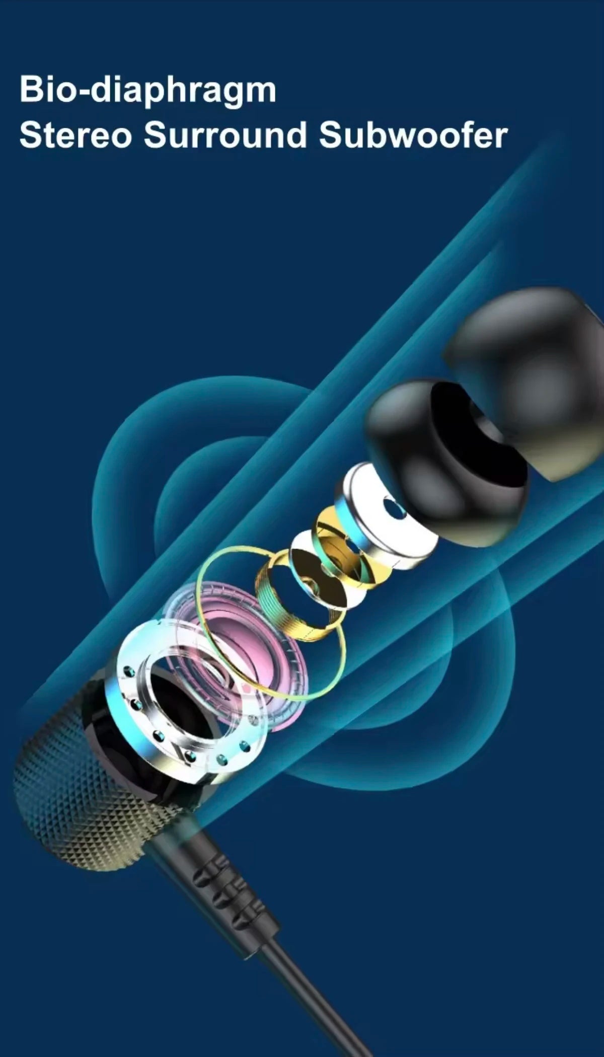 Écouteurs sans fil Bluetooth tour de cou, casque stéréo gaming/sport étanche, oreillettes magnétiques avec écran LED