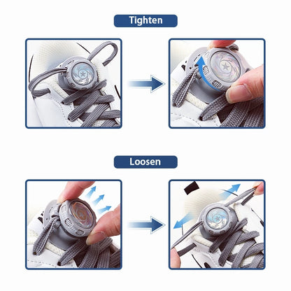 Automatic Flat Shoelaces Without ties casual shoes Swivel Buckle Laces Adults Kids Sneakers No Tie Shoe laces