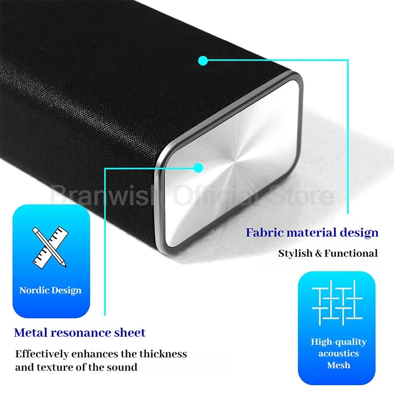 Powerful Bass 2.1 Soundbar With Subwoofer Wireless Karaoke Microphone Bluetooth 5.3 Home Theater Audio For TV Projector Home KTV