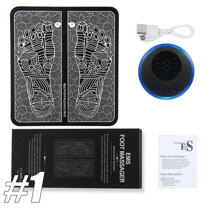 Foot Massager EMS Rechargeable Massage Mat Foot Relaxation Pads Electric Foot Massage Tool To Relieve Sore Feet Home Fitness