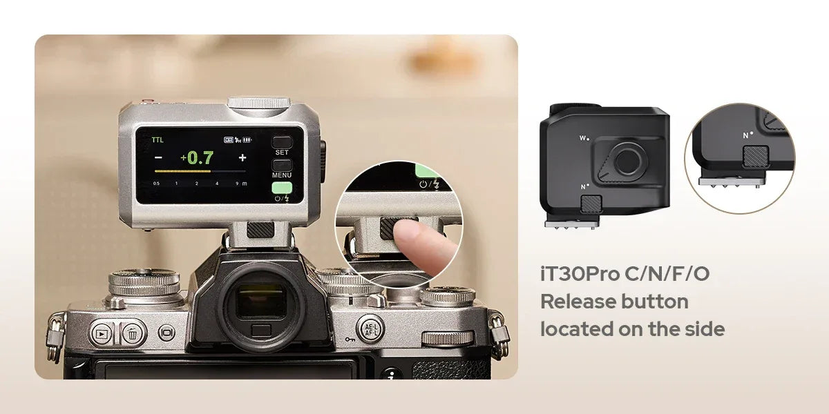 Godox iT30 Pro C N S iT30Pro Touchscreen Pocket Flash TTL 2.4G Wireless on Camera Flash for Canon,Sony,Nikon,Olympus,Fujifilm