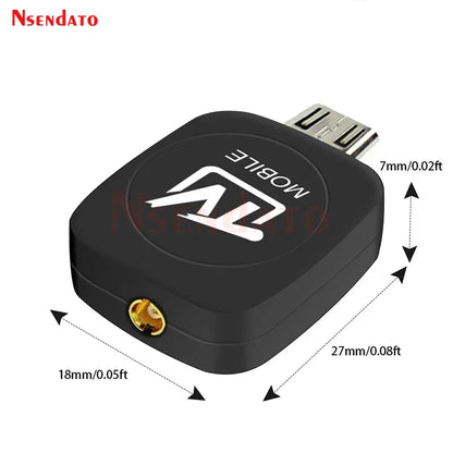 Mini Micro USB DVB DVB-T Digital Mobile TV Tuner Receiver Stick Dongle With Digital Antenna For Android Mobile Phone Tablet HDTV