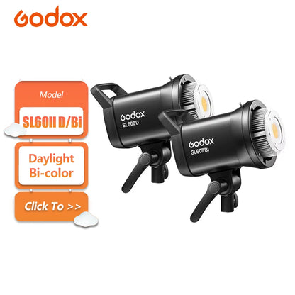 Godox SL60IID SL60IIBi 75W Daylight Bi-color LED Video Light with Bowens Mount for Camera Photography Fill Light CRI 96 TLCI 97
