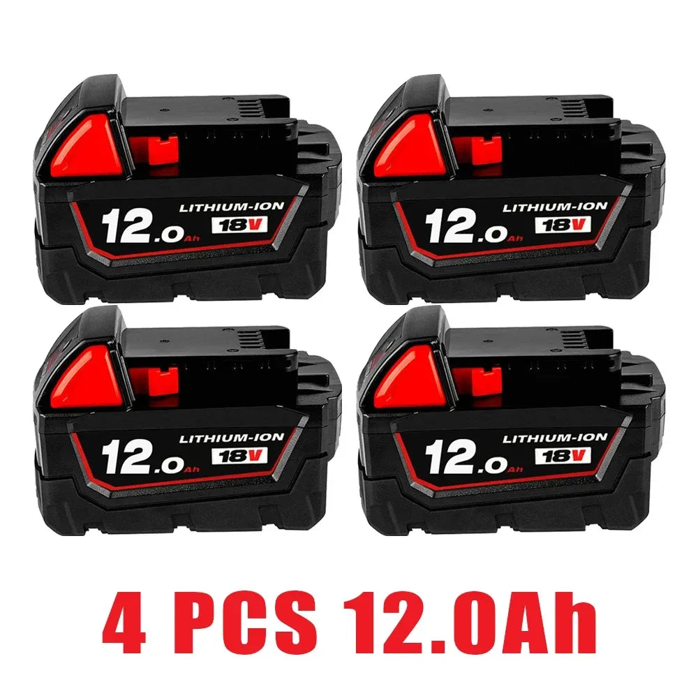 DHL 18V 12Ah For Milwaukee M18 Battery Li-Ion Replacement Battery For Milwaukee 18V M18 48-11-2830 0730-20 Tool battery