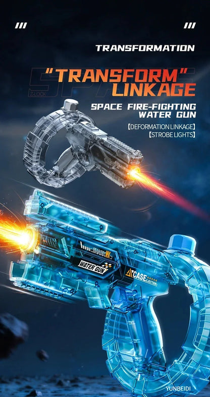Electric Water Gun with Flashing Function That Continuously Delivers Powerful Water Spray Summer Outdoor Toy Children's Gift