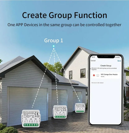 Tuya WiFi Zigbee Garage Door Opener Controller Smart Gate Opener Module Smart Life APP Alexa Google Home Alice Voice Control