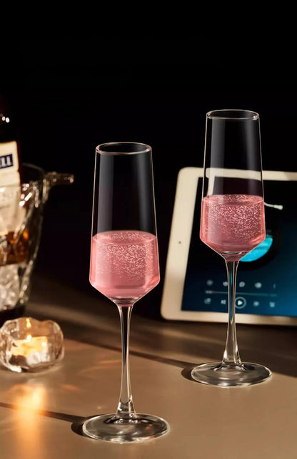 GIANXI French Vertical lines Champagne Glasses Home Glass Goblets High-end Red Wine Glasses White Wine Glasses Cocktail Glasses