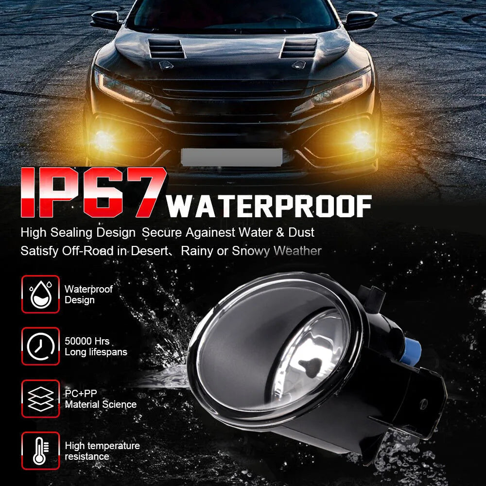 Fog Lights for Nissan X-trail T32 X trail Rogue 2014-2016 Headlight LED Fog Light Switch Harness Cover Grill Fog Lamp Assembly