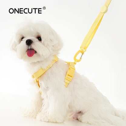 Dog Harness Dog Collar Dog Leash Macarone Color Cat Accessories Pet Small Dog Accessories Small Dog Harness Dog Supplies