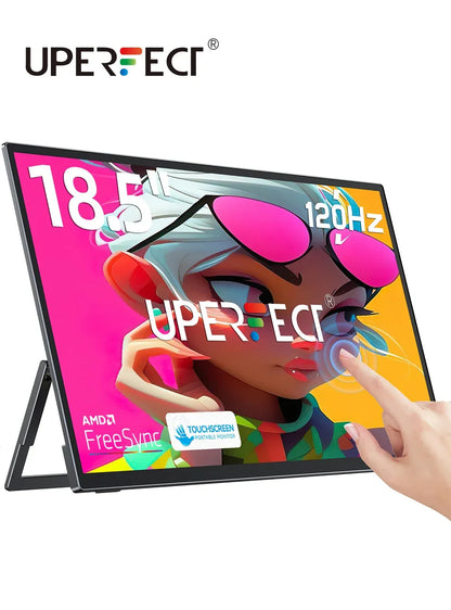 UPERFECT USteam E6 Pro 18.5" Portable Monitor Touch Screen 120Hz Smart Gaming Display For Laptop Phone Xbox PS4 PS5 Switch Mac