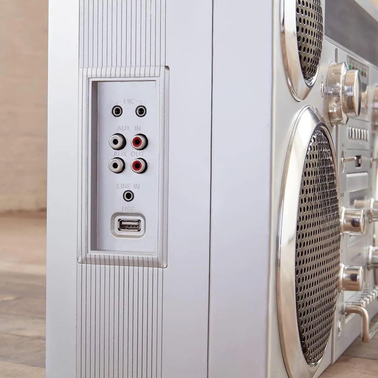 GPO Brooklyn Retro Boombox | Cassette Player, CD Player, Bluetooth Speaker, FM Radio, Portable Stereo System