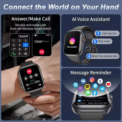 Watch Ultra 2 SE Men Women 1000mAh AMOLED Heart Rate 100+Sport Bluetooth Call GPS Track Waterproof Smart Watch For IOS Android