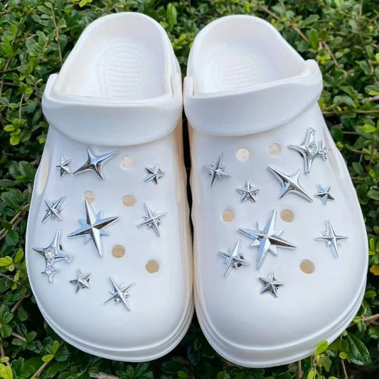18pcs/Set Detachable Punk Style Metal Rivets Decorative Buckles For Garden Shoes & Hole Shoes New by PDG ibma