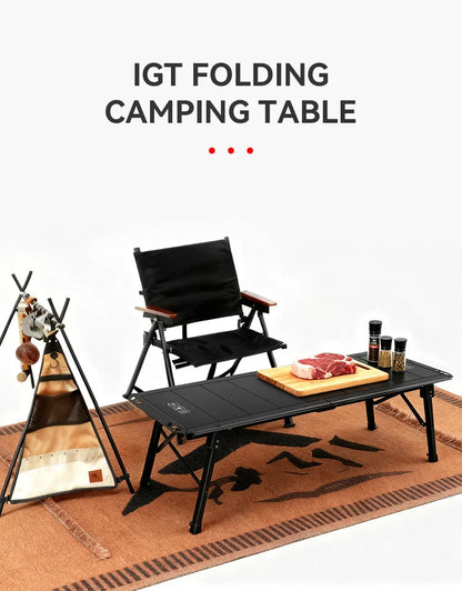 WESTTUNE Outdoor IGT Table IGT 5 Unit Aluminum Alloy Camping Table Portable Folding Desk for Picnic RV Trip Patio Backyard BBQ