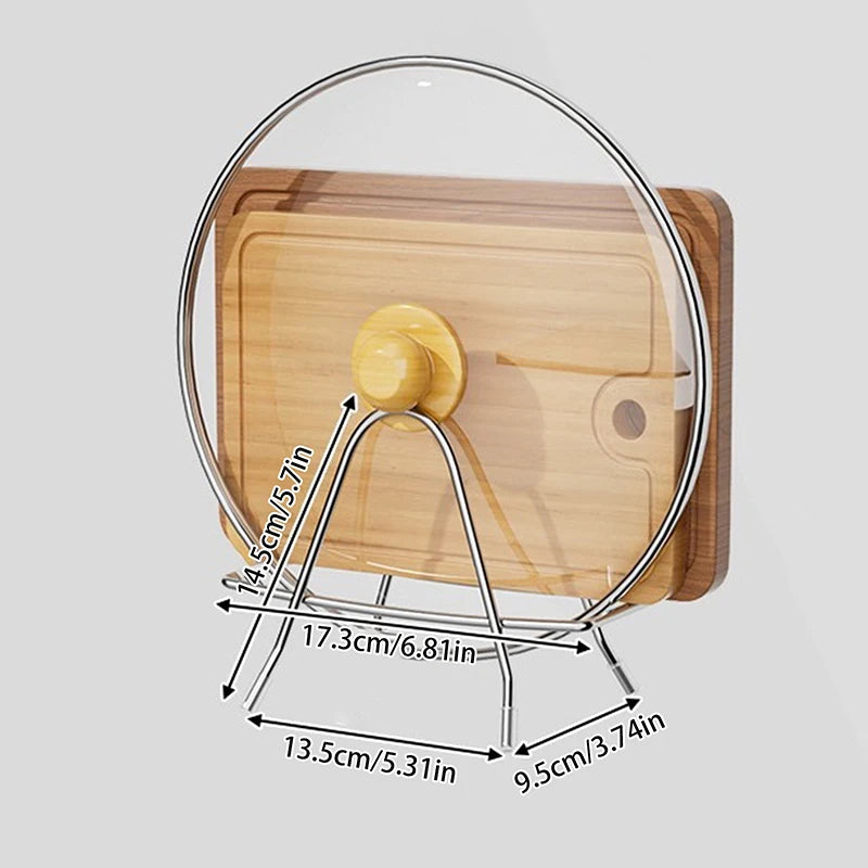 1PC Rack Shelf Stand Multi Layer Space Saving Rustproof Cutting Board Practical Kitchen Organizer Pot Lid Holder Iron Art Home