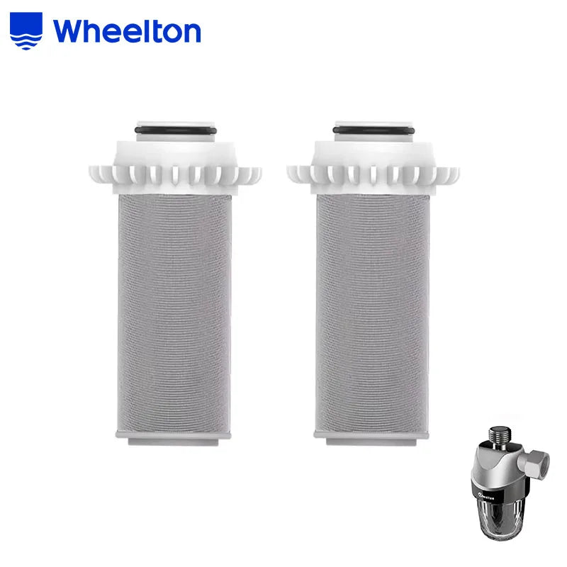 Wheelton SUS316L Stainless Steel Mesh WHT-P003 Replacement Prevent Limestone Hard Water Filter Impurities Soft Water 2 Pieces