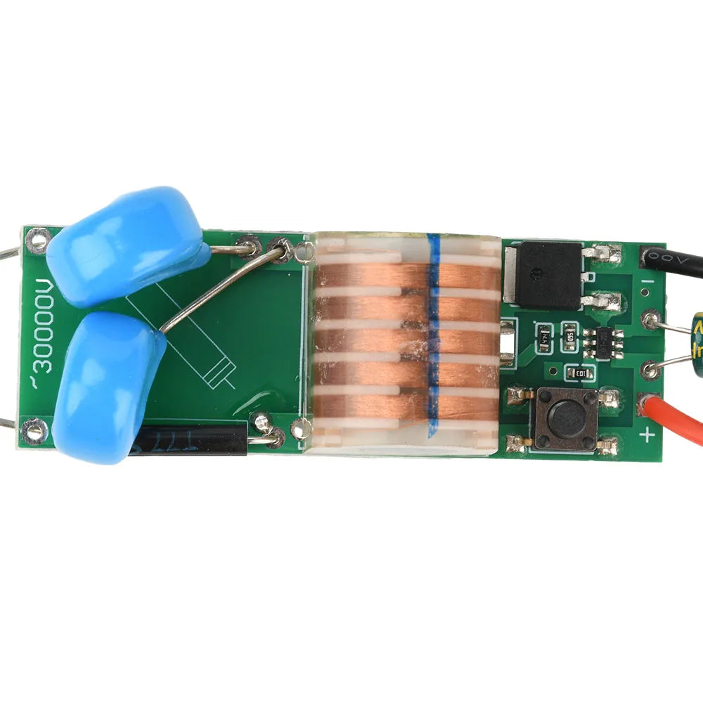 DC 3.3V-5V to DC 15-30KV Arc Igniter High Voltage Module No-load High Power High Voltage Booster Module Adjustable Voltage Coil