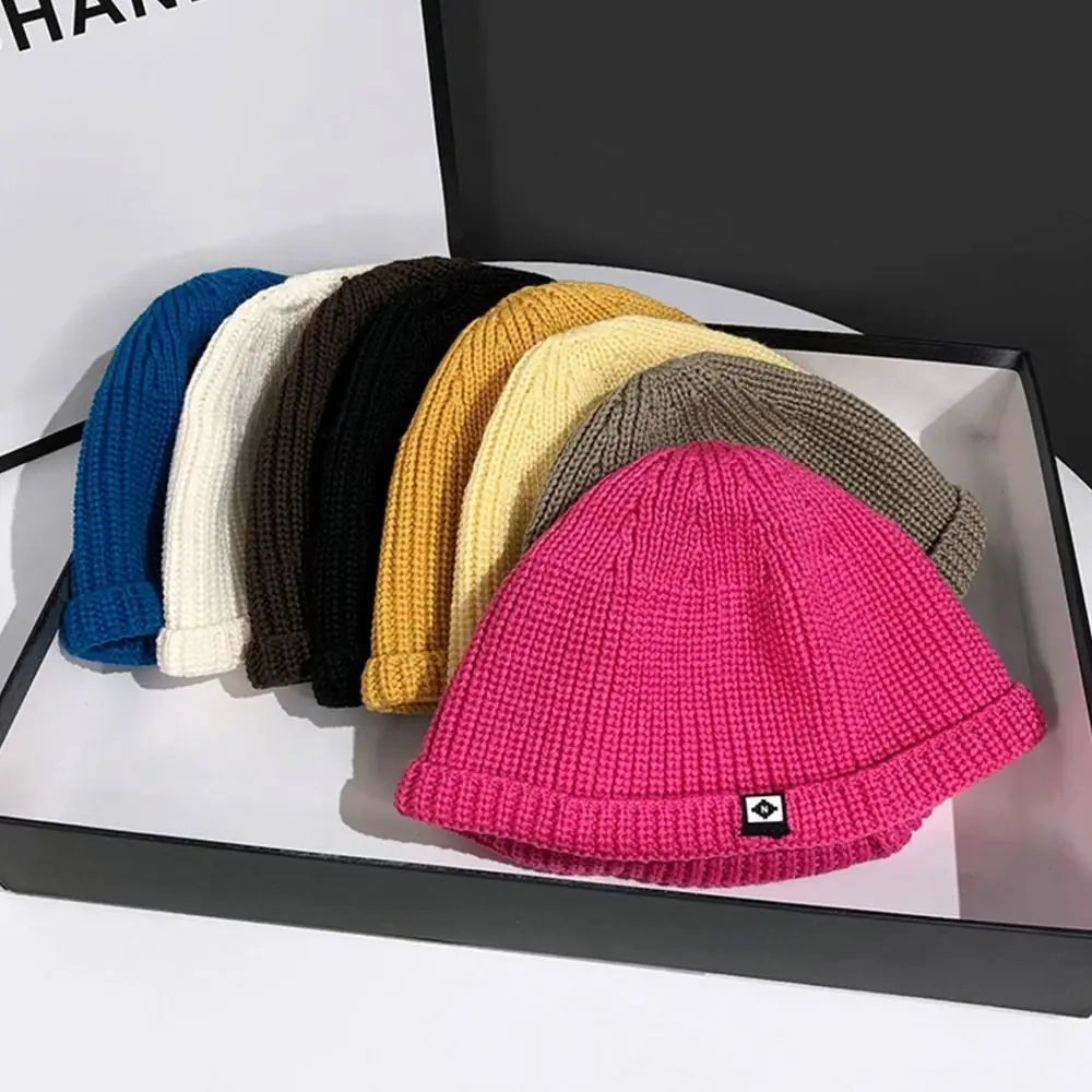 Soft Knitted Hat Windproof Thickened Autumn Winter Hat Ear Protection Hip Hop Hat Warm Bonnets Outdoor