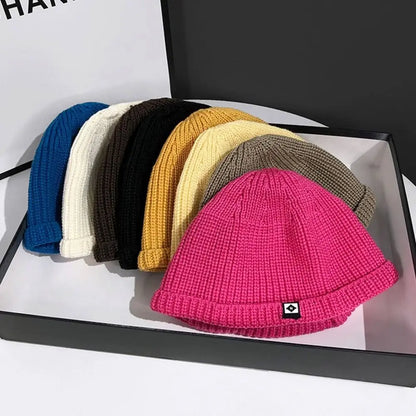 Soft Knitted Hat Windproof Thickened Autumn Winter Hat Ear Protection Hip Hop Hat Warm Bonnets Outdoor