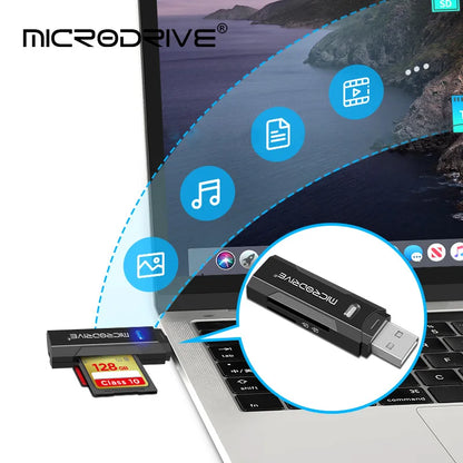 Usb 3.0 / 2.0 Flash TF Memory Card Reader / Micro Mini SD Card Adapter / 2 in 1 USB Card Reader for Micro Card SD Cards