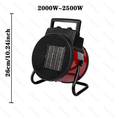 3500W Portable Ceramic Electric Space Heater 2500W Thermostat Air Warmer Radiator Room Fast Heat Auto Shut-Off Safety 1500KW