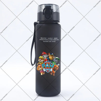 Paw Patrol 650ML Water Bottles Cartoon Anime Pattern Printed Sports Bottle Women Men Outdoor Fashion Cup Birthday Party Gifts