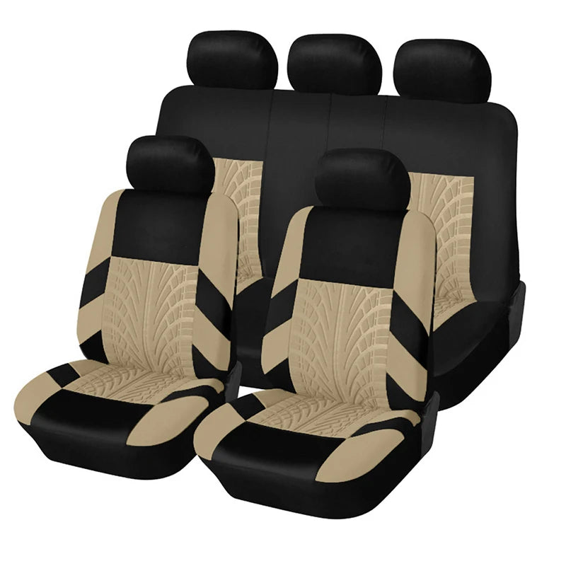 Customized Four Seasons Universal Polyester Full Set Car Seat Covers by PDG ibma
