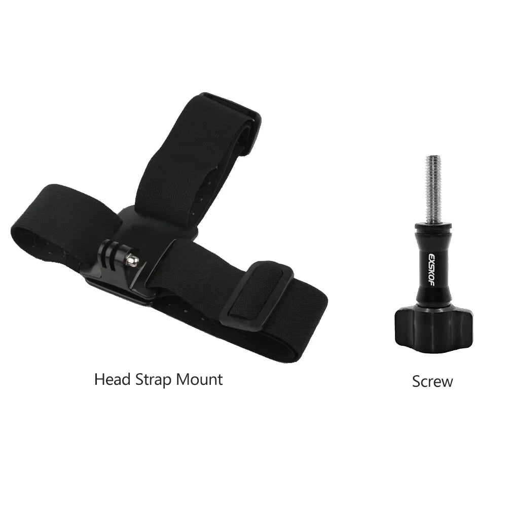 Action Camera Accessories Kit Head Strap Chest Strap Mount Adjustable Holder for GoPro Phone DJI Osmo SJCAM AKASO insta360