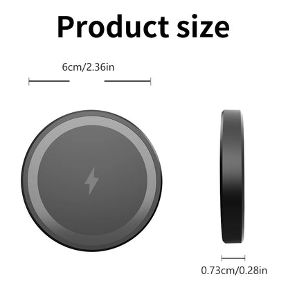 Mini Magnetic Wireless Charger Phone Pad For Magsafe iPhone 17 16 15 14 13 12 Pro Max Airpods 4 Pro Magnet Fast Charging Station
