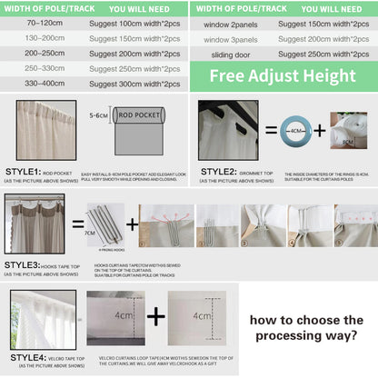 1pc European Style Double Layer Blackout Curtain,Versatile Bedroom & Living Room Use,Practical and Elegant Design