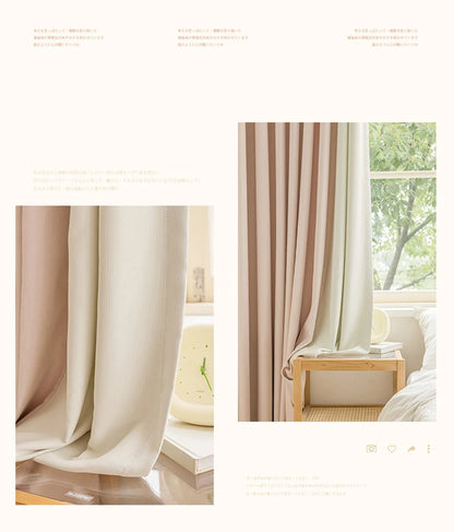 Minimalist Children's Room Drapes Large Area Bedroom Blackout Curtain Home Balcony Bay Window Curtains Modern Living Room Drape