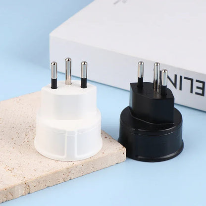 1 Pc European France To Swiss Plugs Travel Adapter 3 Pin Plug 10A 250V Power Plug EU To Switzerland Electrical Plug Socket