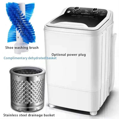 EU/UK/US 3 IN 1 Washing machine Semi-Auto household Small washing machine dormitory 7kg large capacity Washing & Shoe machine