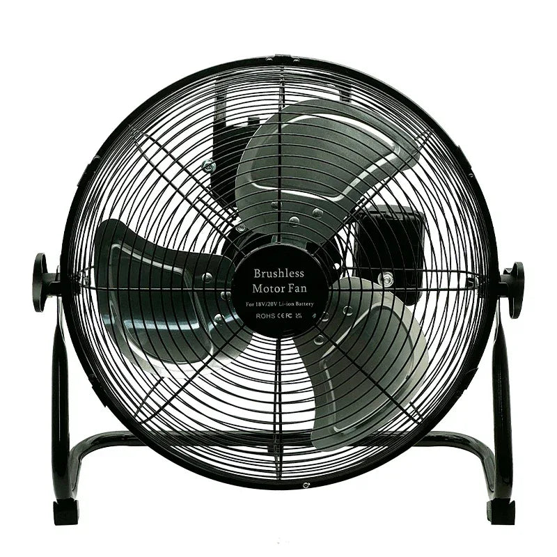 12 Inch Floor Electric Fan Household Commercial Industrial Floor Fan For Bosch For Makita For Milwaukee 18V 20V Li-ion Battery
