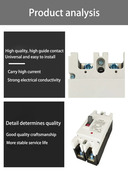 Solar Molded Case DC Circuit Breaker MCCB Overload Protection Switch Protector Solar Photovoltaic PV 150A 250A Battery Isolator
