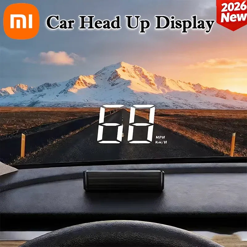 XIAOMI New HUD Head Up Display Digital New In-vehicle Speedometer Speed Mete GPS Compass Multifunctional Car Windshield Project