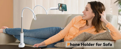 Oatsbasf Gooseneck Tablet Stand Holder Phone Stand Holder with Adjustable Flexible Long Arm for Bed Lazy Bracket 4.7-13" Device