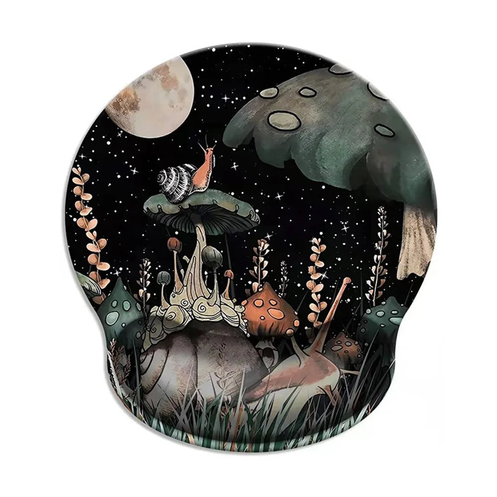 Gift Leopard Mouse Pad Ergonomic Gel Wrist Support Grey Non-Slip Base Wrist Rest Pad Typing and Pain Relief