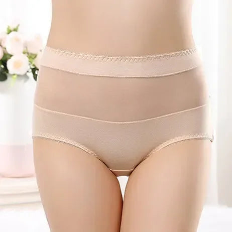 Large Size 110 Kg Triangle Underwear Women's Mesh High Waist Hip Fat Transparent Sexy Lingerie sexy panties  women panties