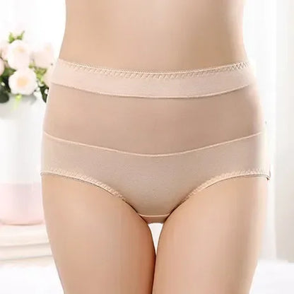Large Size 110 Kg Triangle Underwear Women's Mesh High Waist Hip Fat Transparent Sexy Lingerie sexy panties  women panties