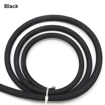 1-50M 2mm Insulated PET Braid Sleeves Sleeving High Density Cable Sheath Wrap Cable Protector Braid For Wires