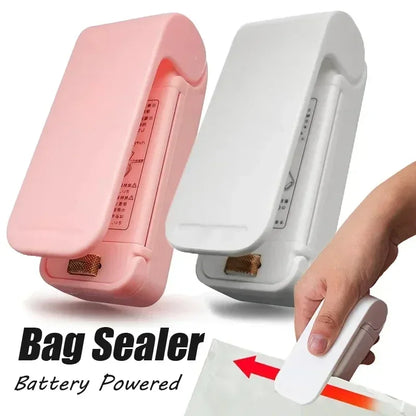 Mini Heat Bag Sealing Machine Package Sealer Bags Thermal Plastic Food Bag Closure Portable Sealer Food Packaging Heat Sealer