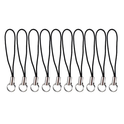 10Pcs Phone Hanger Clips Key Holder Bag Key Ring DYM Phone Lanyard String Phone Lanyard Lobster Clasp Rope Lanyard Lariat Cords