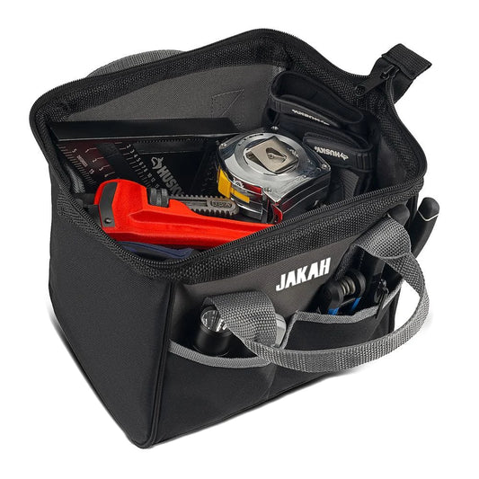 10-inch & 18-inch Tool Storage Bag, Zip-Top Wide Mouth Tool Tote Bag by PDG ibma